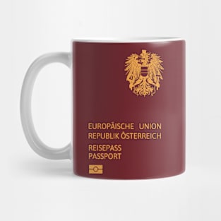 Austria passport Mug